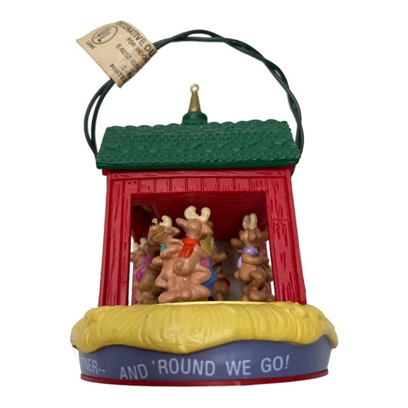 1990 Hallmark Keepsake Santa's Ho-Ho-Hoedown Magic Light Motion Ornament - Picture 9 of 15